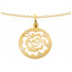 Orphelia® 'Fiore' Women's Sterling Silver Chain with Pendant - Gold ZH-7079/2
