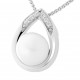 Orphelia® 'Aliana' Women's Sterling Silver Chain with Pendant - Silver ZH-7115