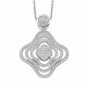Orphelia® Women's Sterling Silver Chain with Pendant - Silver ZH-7247