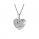 Women's Sterling Silver Chain with Pendant - Silver ZH-7342
