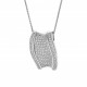 Orphelia® Women's Sterling Silver Chain with Pendant - Silver ZH-7357