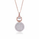 Orphelia® 'Alisia' Women's Sterling Silver Chain with Pendant - Rose ZH-7420