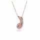 Orphelia® 'Tilou' Women's Sterling Silver Chain with Pendant - Rose ZH-7441