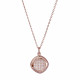 Orphelia® 'Amalia' Women's Sterling Silver Chain with Pendant - Rose ZH-7442