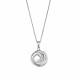 Orphelia® 'Apolline' Women's Sterling Silver Chain with Pendant - Silver ZH-7500