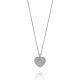 'Elite' Women's Sterling Silver Chain with Pendant - Silver ZH-7566