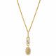 Orphelia® 'Lily' Women's Sterling Silver Pendant with Chain - Gold ZH-7582/G