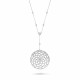 Women's Sterling Silver Chain with Pendant - Silver ZK-7215