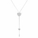 Orphelia® 'Heart' Women's Sterling Silver Chain with Pendant - Silver ZK-7384