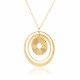 Orphelia® 'Hope' Women's Sterling Silver Chain with Pendant - Gold ZK-7393