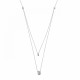 Orphelia® Women's Sterling Silver Necklace - Silver ZK-7492