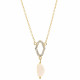 Orphelia® 'Normandy' Women's Sterling Silver Pendant with Chain - Gold ZK-7574/G
