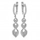 'Lilly' Women's Sterling Silver Drop Earrings - Silver ZO-7038
