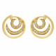 Orphelia® 'Elaine' Women's Sterling Silver Stud Earrings - Gold ZO-7084/2