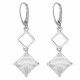 Orphelia® Women's Sterling Silver Drop Earrings - Silver ZO-7101