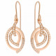 Orphelia® 'Celine' Women's Sterling Silver Drop Earrings - Rose ZO-7114/RG