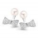 Orphelia® 'Sienna' Women's Sterling Silver Stud Earrings - Silver ZO-7224