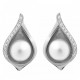 Orphelia® 'Sophia' Women's Sterling Silver Stud Earrings - Silver ZO-7234