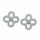 Orphelia® 'Laerke' Women's Sterling Silver Stud Earrings - Silver ZO-7241