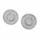 Orphelia® 'Fella' Women's Sterling Silver Stud Earrings - Silver ZO-7259