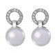 Orphelia® 'Marga' Women's Sterling Silver Stud Earrings - Silver ZO-7288
