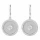 Orphelia® 'Huda' Women's Sterling Silver Drop Earrings - Silver ZO-7290