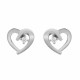 Orphelia® 'Mera' Women's Sterling Silver Stud Earrings - Silver ZO-7370