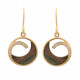 Orphelia® 'Amelia' Women's Sterling Silver Drop Earrings - Gold ZO-7371