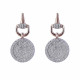 Orphelia® 'Alisia' Women's Sterling Silver Drop Earrings - Rose ZO-7420