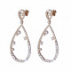 Orphelia® 'Islia' Women's Sterling Silver Drop Earrings - Rose ZO-7423/RG