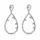 Orphelia® 'Islia' Women's Stainless Steel Drop Earrings - Silver ZO-7423