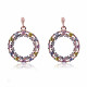 Orphelia® 'Ardelle' Women's Sterling Silver Drop Earrings - Rose ZO-7464