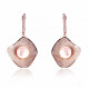 Orphelia® 'Florina' Women's Sterling Silver Drop Earrings - Rose ZO-7465