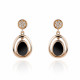 Orphelia® 'Alda' Women's Sterling Silver Drop Earrings - Rose ZO-7470