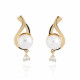 'Adia' Women's Sterling Silver Drop Earrings - Gold ZO-7473