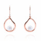 Orphelia® 'Baptiste' Women's Sterling Silver Drop Earrings - Rose ZO-7507/RG