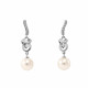 Orphelia® 'Clara' Women's Sterling Silver Drop Earrings - Silver ZO-7515