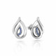 Orphelia® 'Dazzle' Women's Sterling Silver Stud Earrings - Silver ZO-7518/B