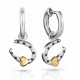 Orphelia® 'Aurora' Women's Sterling Silver Drop Earrings - Silver/Gold ZO-7525