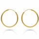 Orphelia® 'Agata' Women's Sterling Silver Hoop Earrings - Gold ZO-7552/G