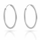 Orphelia® 'Anita' Women's Sterling Silver Hoop Earrings - Silver ZO-7553