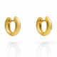 Orphelia® 'Dory' Women's Sterling Silver Hoop Earrings - Gold ZO-7556/G