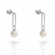 Orphelia® 'Grand' Women's Sterling Silver Drop Earrings - Silver ZO-7558