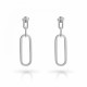 Orphelia® 'Essence' Women's Sterling Silver Drop Earrings - Silver ZO-7560