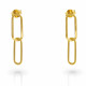 Orphelia® 'Rose' Women's Sterling Silver Drop Earrings - Gold ZO-7561/G