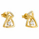 Orphelia® 'Santorini' Women's Sterling Silver Drop Earrings - Gold ZO-7570/G