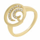 Orphelia® Women's Sterling Silver Ring - Gold ZR-7084/2