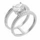 Orphelia® Women's Sterling Silver Ring - Silver ZR-7122