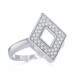 Orphelia® Women's Sterling Silver Ring - Silver ZR-7267