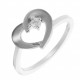 Orphelia® Women's Sterling Silver Ring - Silver ZR-7370